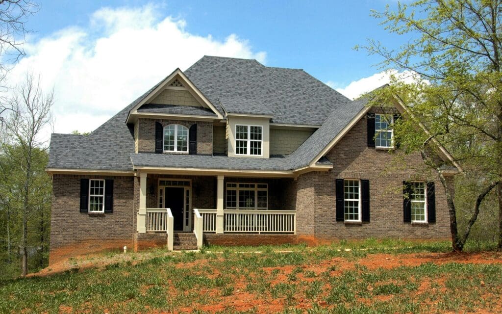 House in spring time